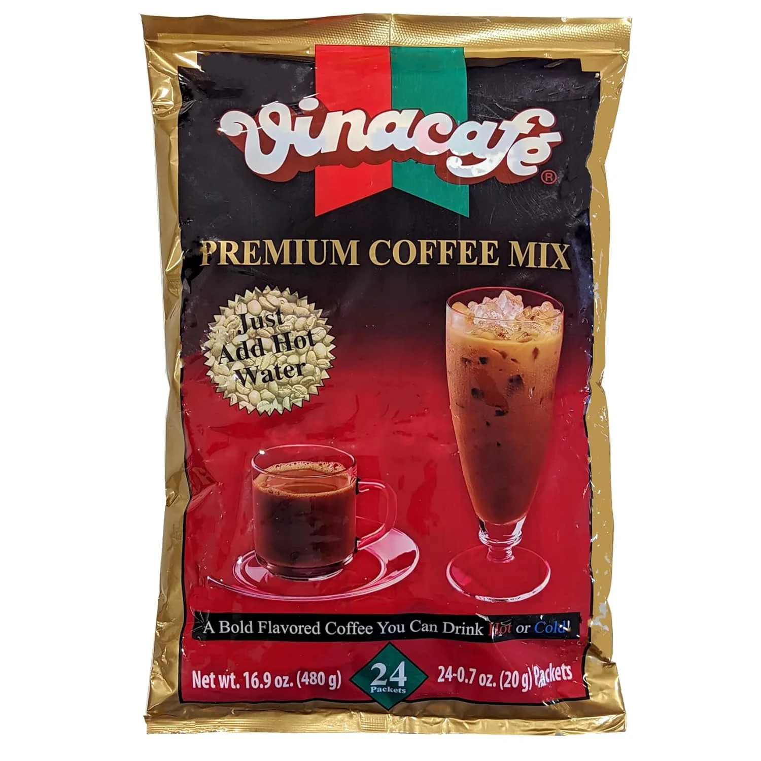 Vinacafe Premium 3 in 1 Instant Coffee Mix, New & Improved Version, Unique Blend