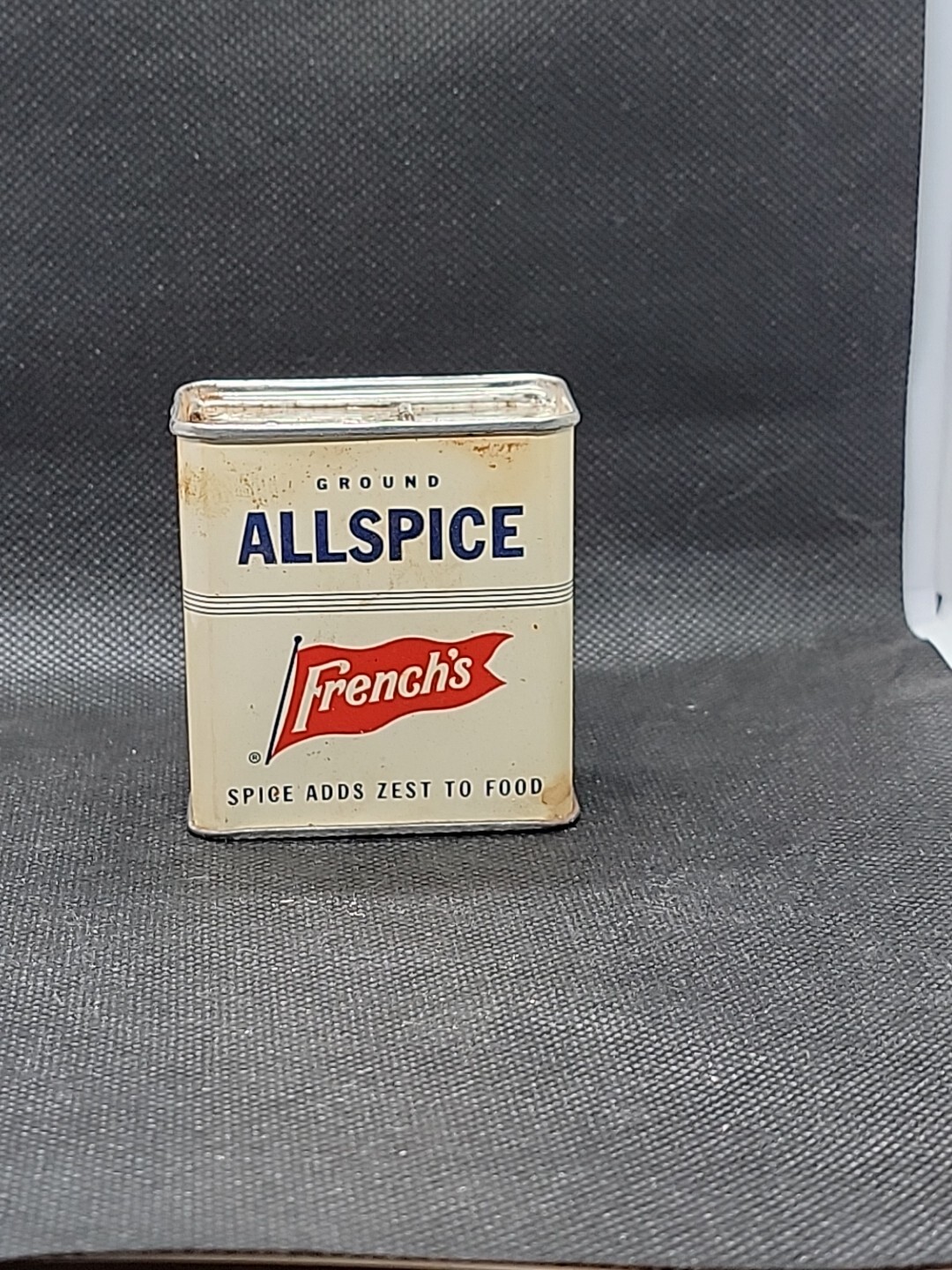 Vintage 1950s French’s Allspice Metal Tin 1 1/2 Ounce Partially Full📦