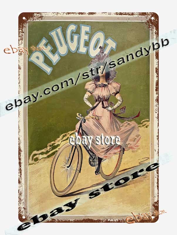 1905 France Cycling Poster Vintage Bicycle Lady Art Tin Sign buy unframed art