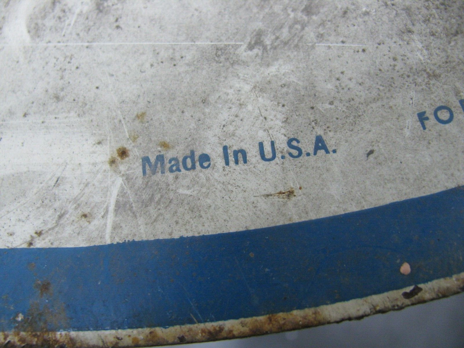 Genuine original Vintage ask for Valvoline Motor Oil Sign A-M Sign Co.
