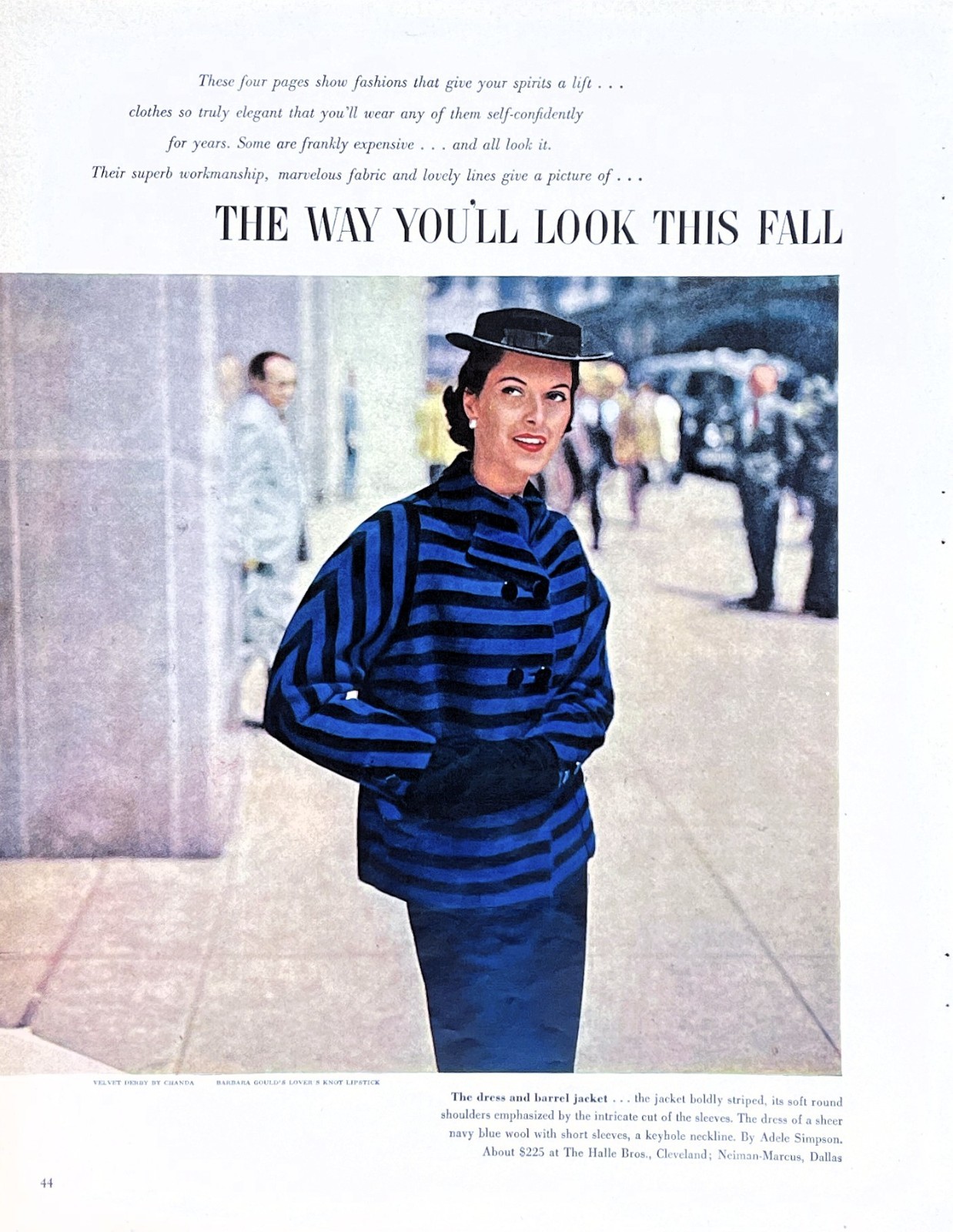 McCall’s 1962 Women’s Fall Fashion Spread Dresses, Suits & Coats Vtg Mag Excerpt