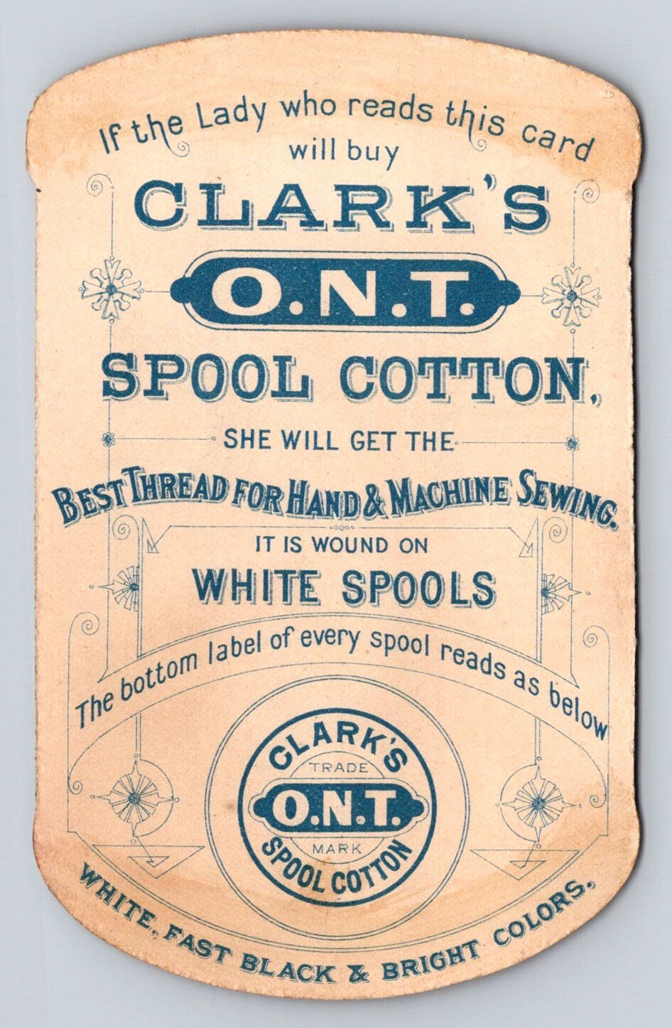 Die Cut Mother Child Clarks ONT Spool Cotton P299