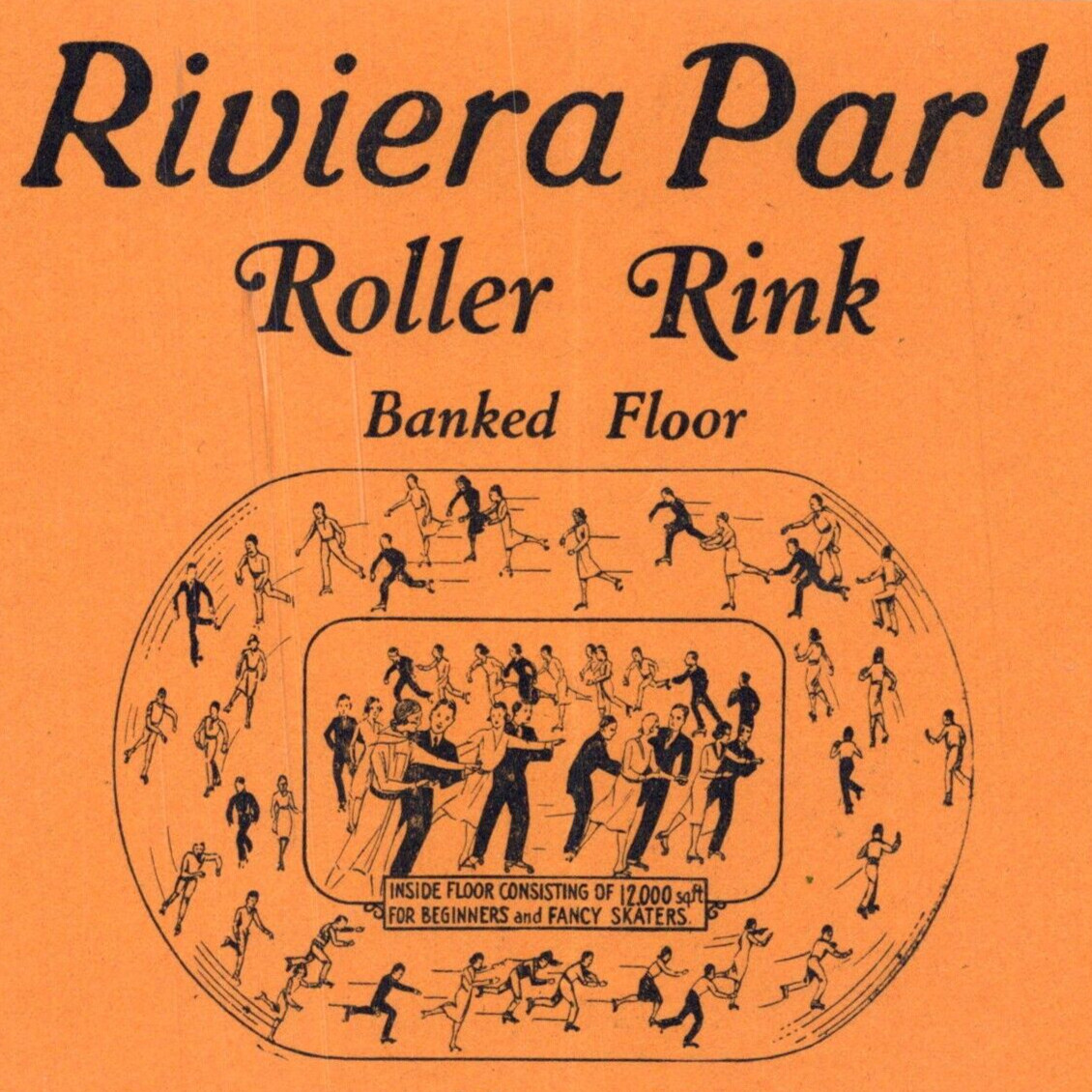 1940s Riviera Park Roller Skating Rink Belleville Essex County New Jersey #1