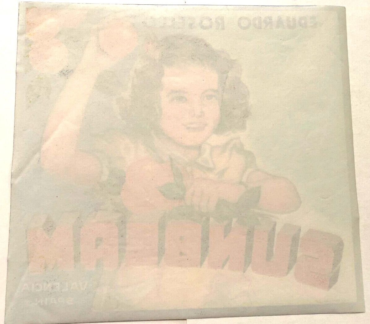 Sweet Vintage Crate Label “Sunbeam” Valencia Spain *