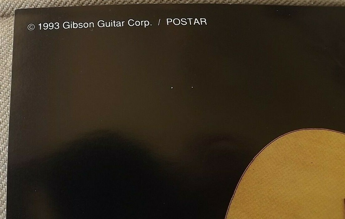 Original-GIBSON 1993 CHET ATKINS COLLECTION-BRETT MICHAEL Poster 18x 24″