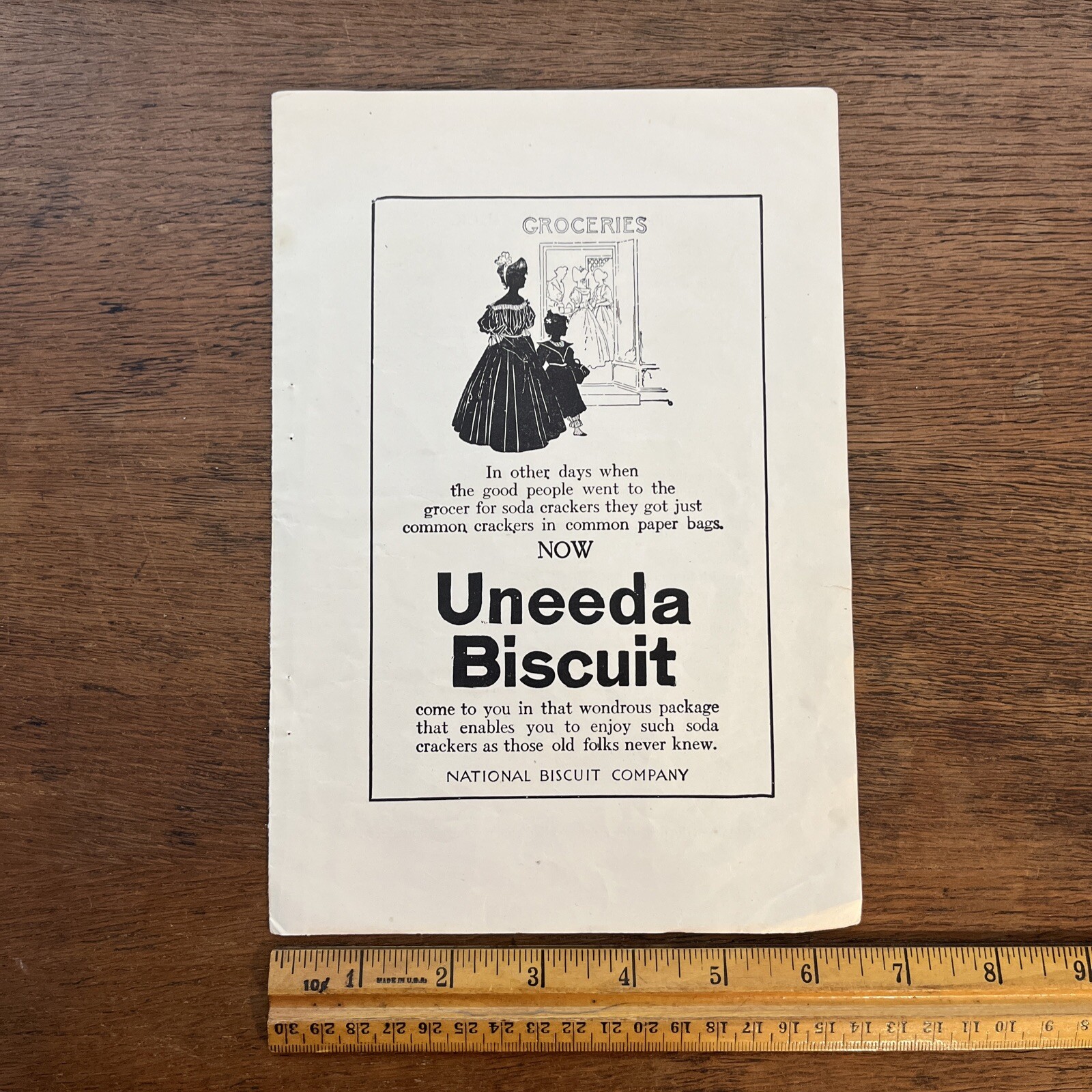 National Biscuit Company Uneeda Biscuit 1909 Print Advertisement