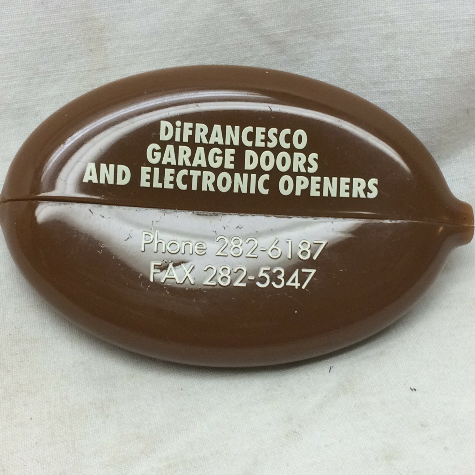 Quikoin USA Coin Holder Purse Rubber Advertising DiFrancesco Lorain OH Vintage