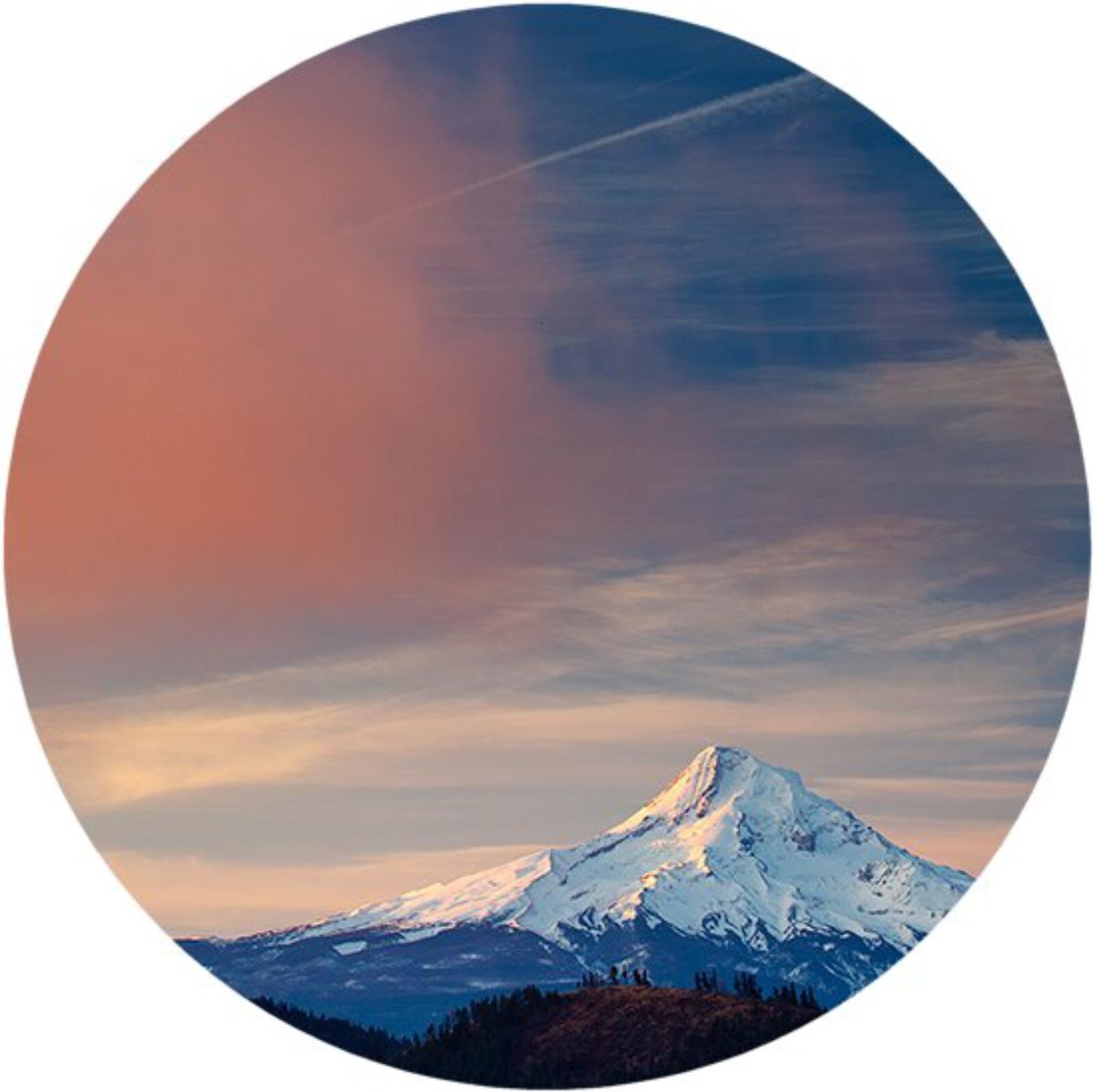 Icy cold picture perfect mountain Tire Cover