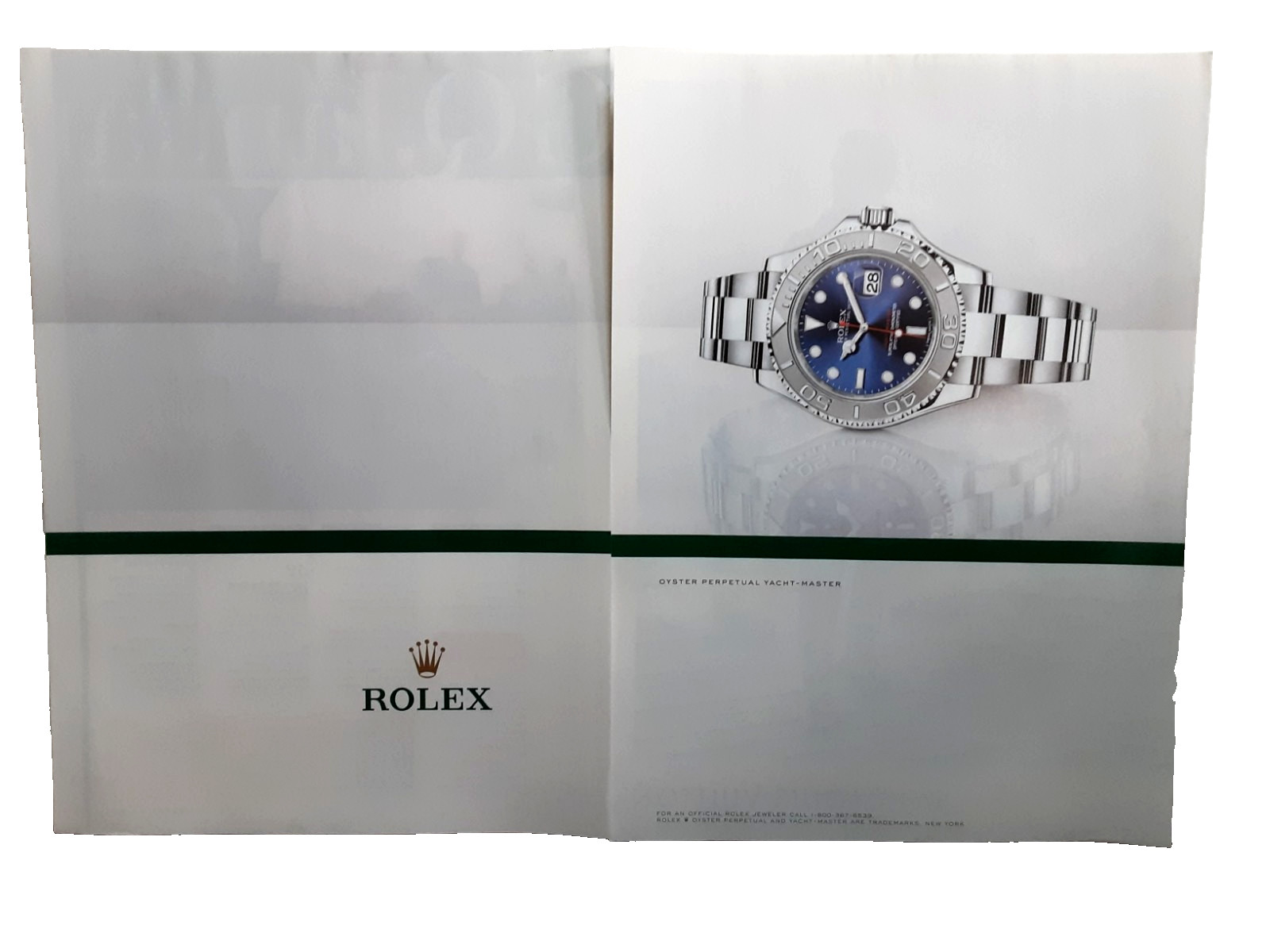2013 Rolex Yacht-Master Print Ad Luxury Swiss Watch Two Page Spread