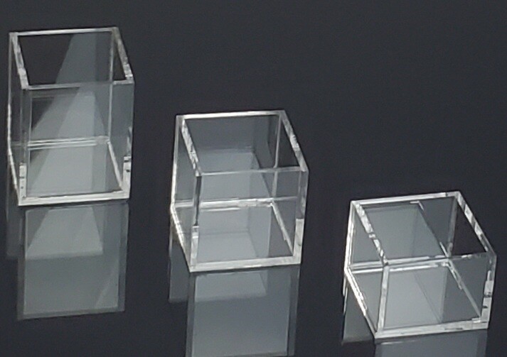 T’z Tagz New Clear Acrylic Box Display Cubes up to 30 W, 3.5 D, 3-Inch High