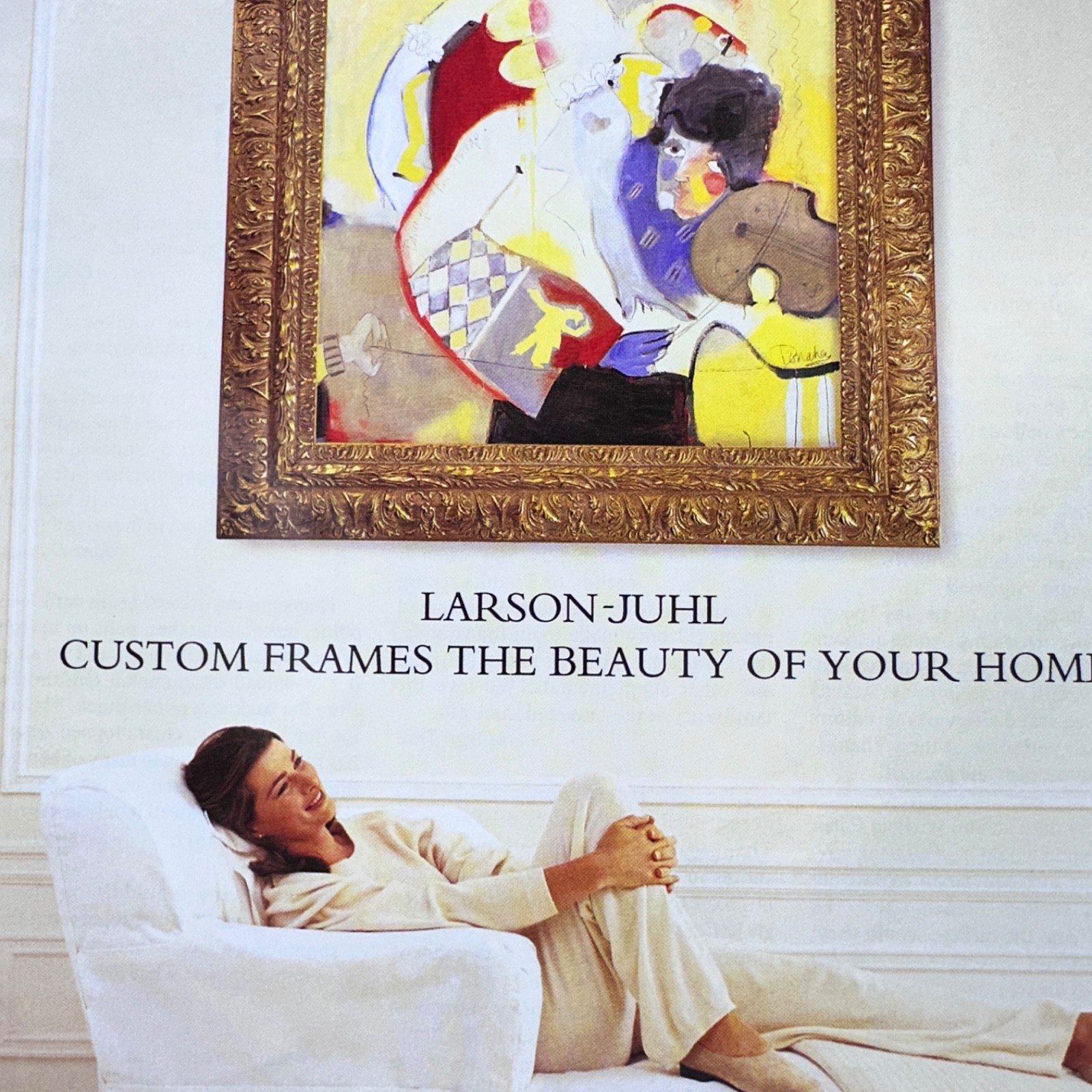 1996 Larson Juhl Picture Art Frames Vintage Print Ad 90s Home Decor Advert Art