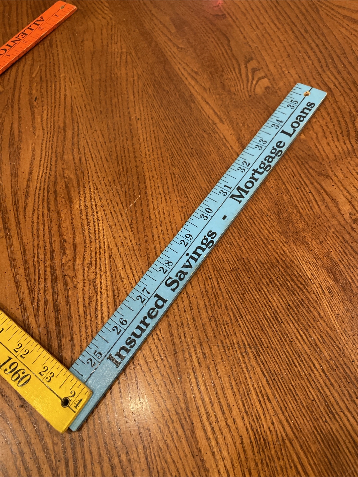 ALLENTOWN PA SAVINGS & LOAN 40th ANNIVERSARY 1920-1960 36” Folding YARDSTICK