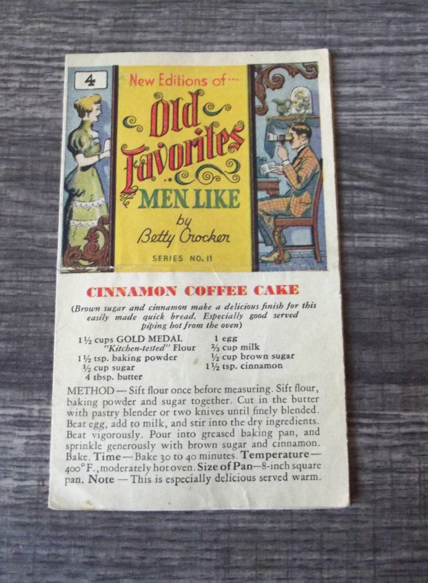 Vintage 1930’s Betty Crocker Recipe Pamphlet-Old Favorites Men Like #4-Desserts