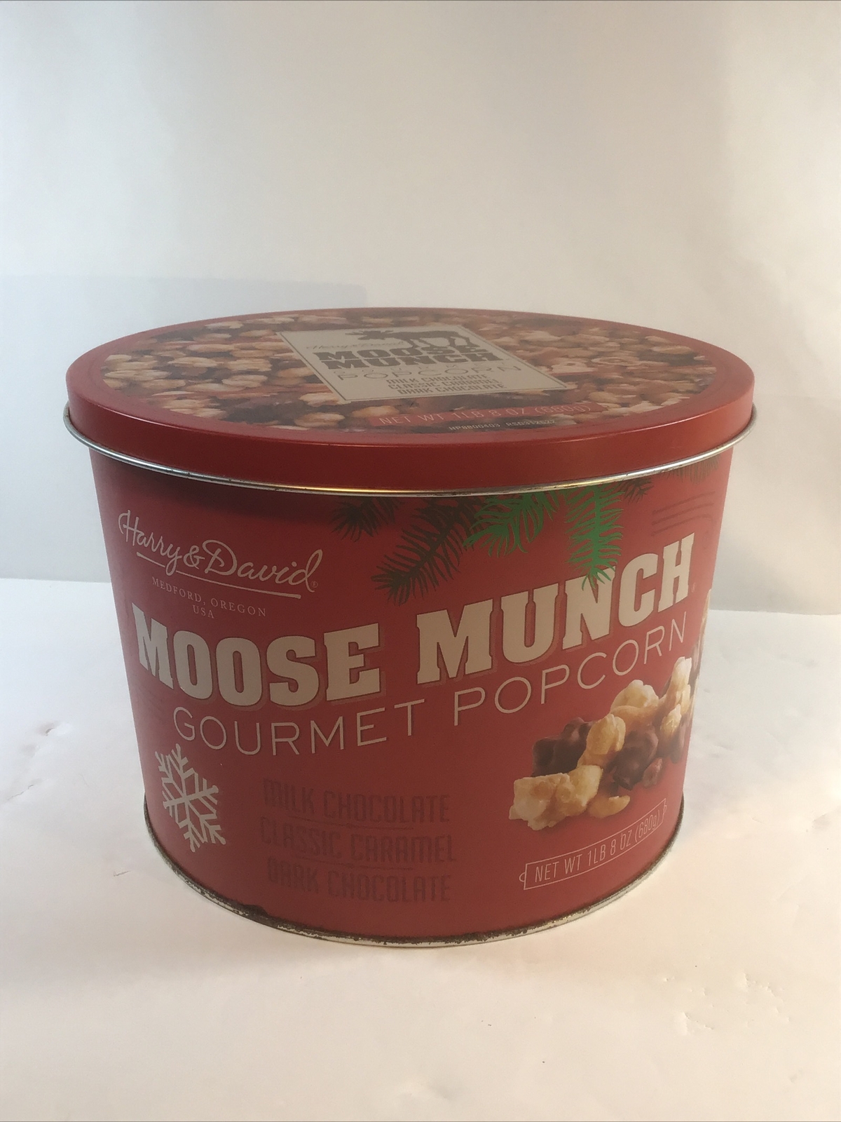 Harry & David Christmas Round Tin – 1lb 8oz Sizes