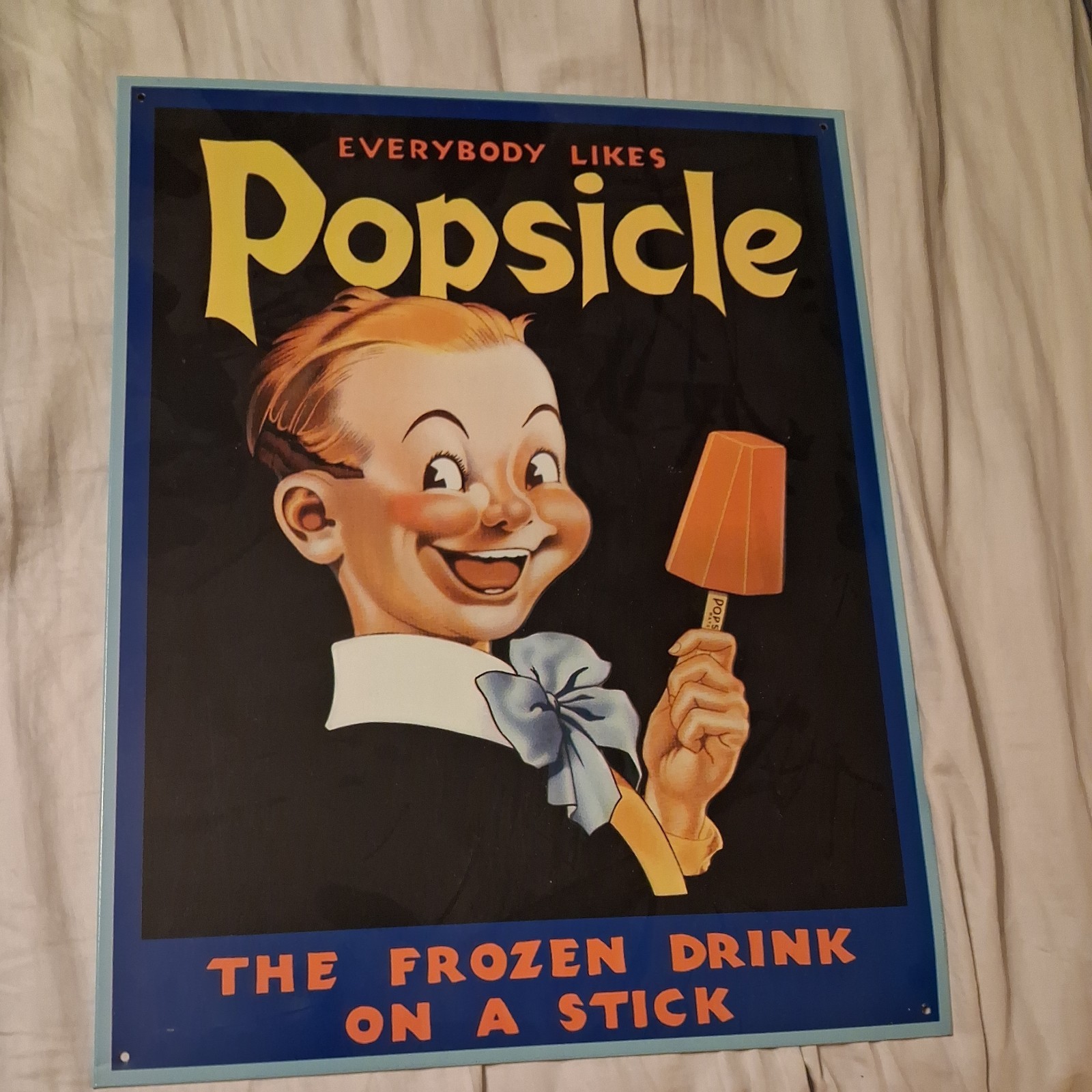 Everyone Likes Popsicles 12.5″ x 16″ Metal Tin Sign Bar Retro Nostalgic Wall Art