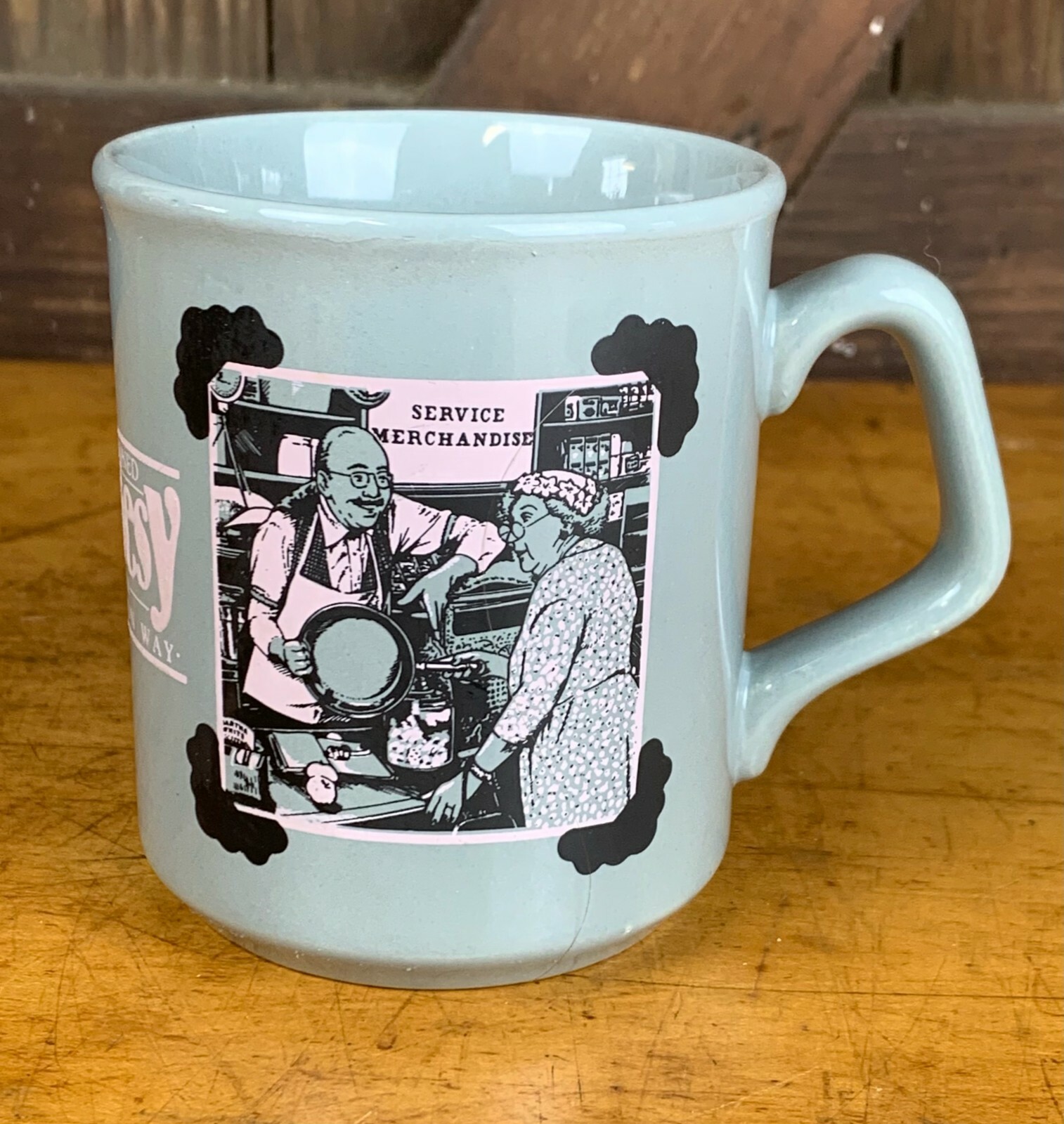 Vtg Service Merchandise Advertising Mug Made in England