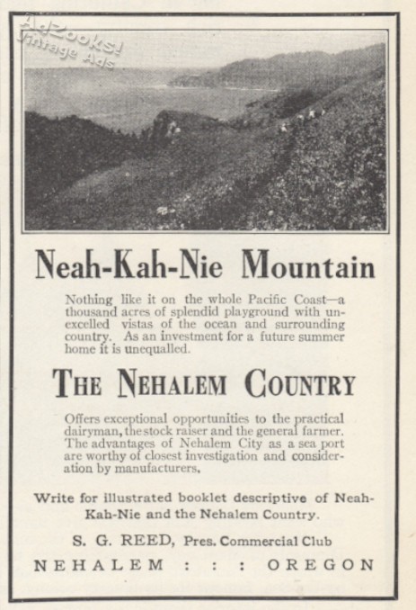 1912 Neah-Kah-Nie Neahkahnie Mountain Nehalem Oregon Print Ad – Cool View Pix