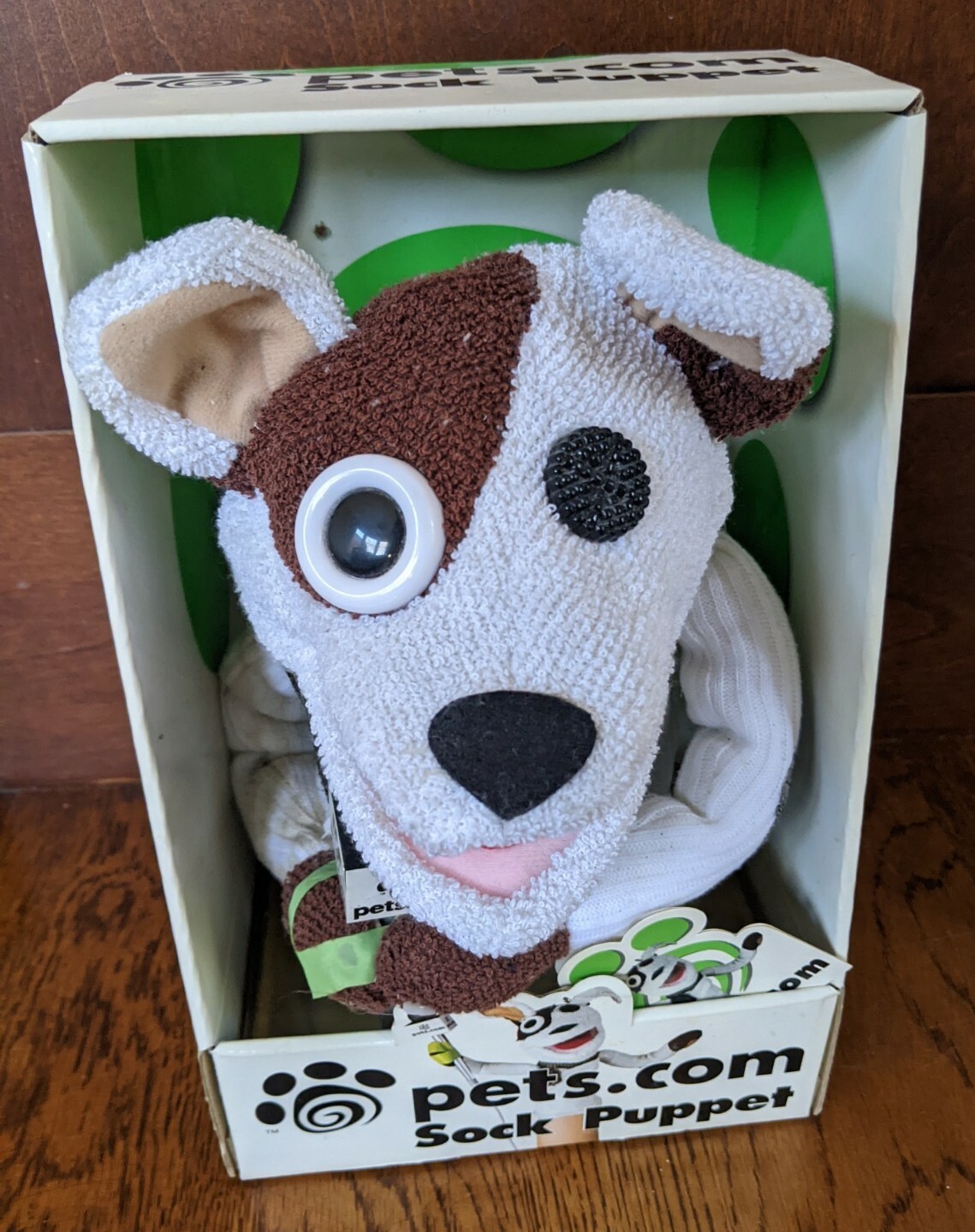 Pets.Com Sock Puppet Interview Dog Vintage DOT COM Collectible In Original Box