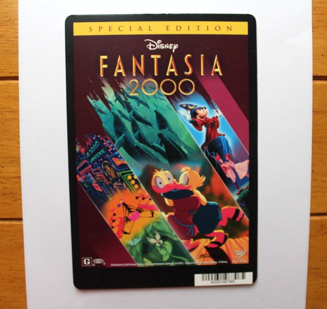 BLOCKBUSTER Backer Card Mini Poster Art 5.5″ x 8″ FANTASIA 2000