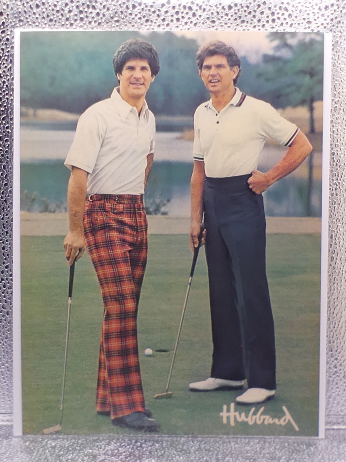 Vintage Hubbard Golf Clothes Paper Magazine 1977 Print Advertising Full Page Ad