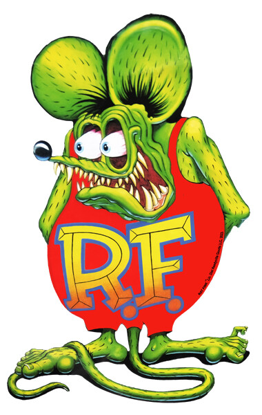 Rat Fink Cut Out Metal Sign By Ed Big Daddy Roth 30×18.5