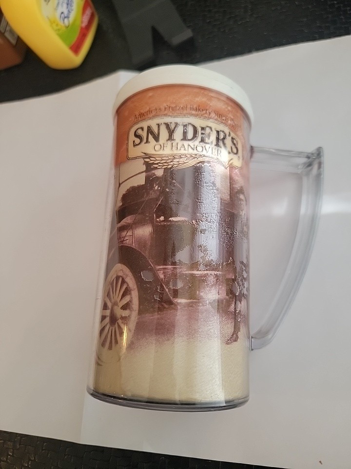 Snyder’s of Hanover Pretzel 6.5 Inch Insulated Mug Cup America’s Pretzel Bakery