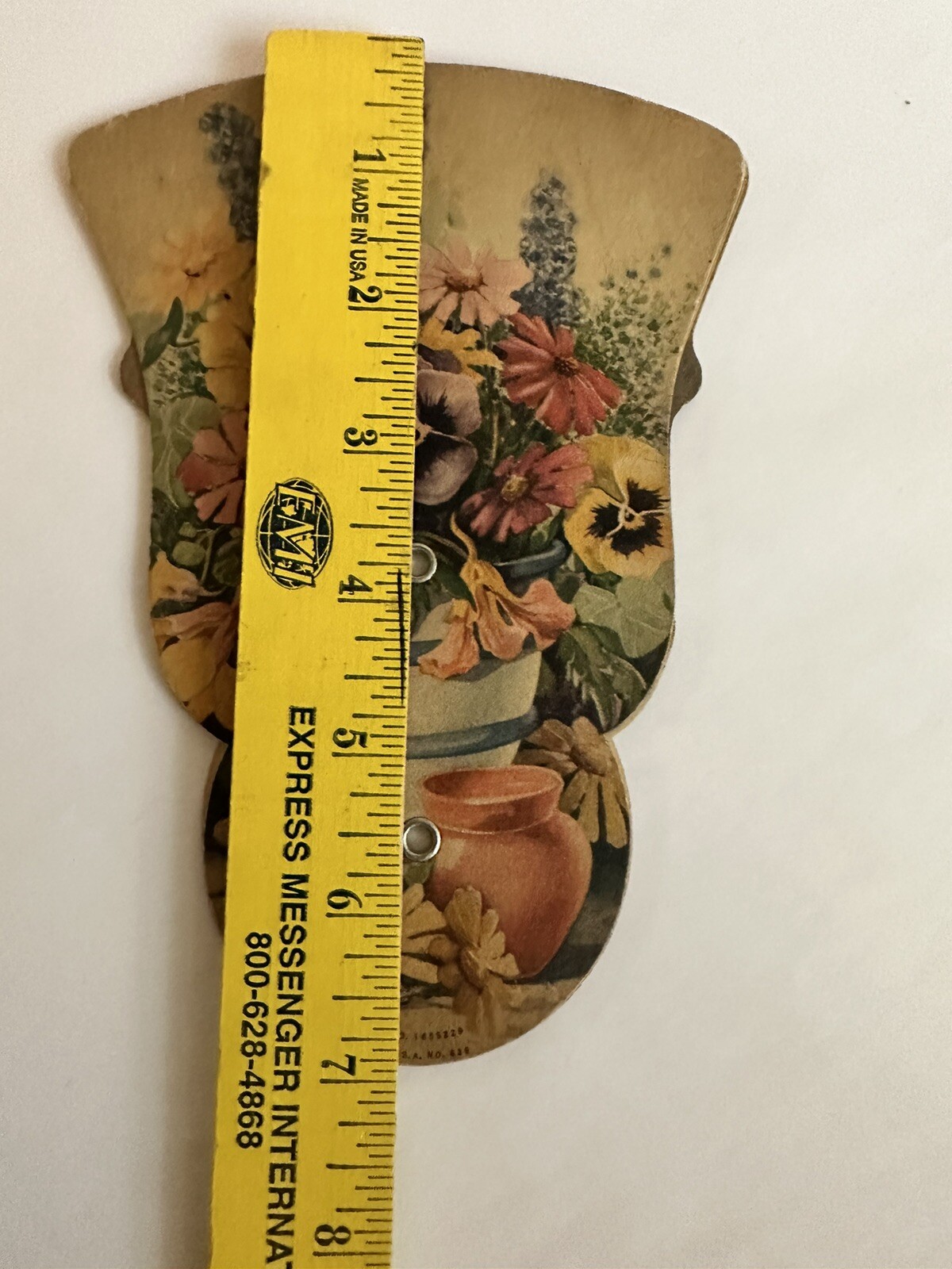 VICTORIAN TRADE CARD DIE CUT EXPANDABLE FAN A.S. PFLUEGER JEWELER ROANOKE VA A95