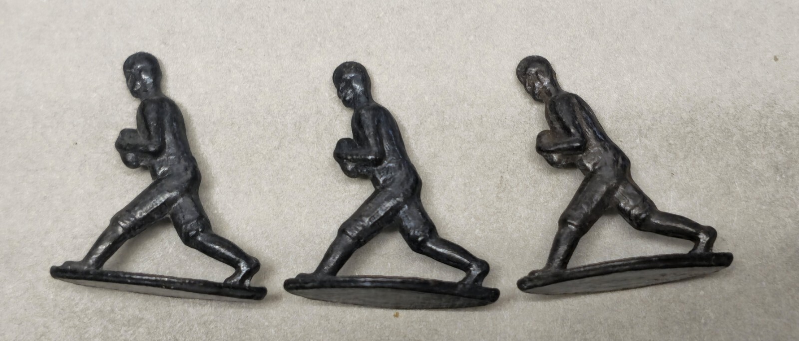 3 – 1920s, 1930s Football Players Cracker Jack, Gum Ball Prize Toy 0.63″ x 0.72″