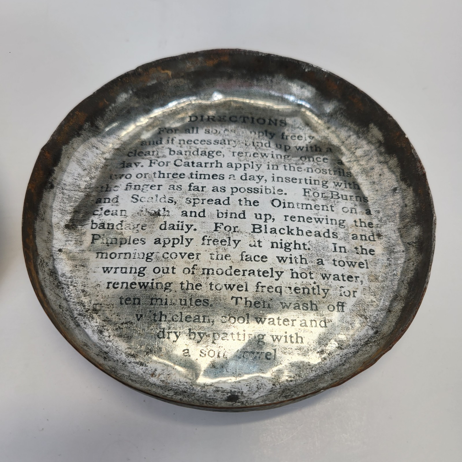 VTG Furst McNess Co.Mentholated Ointment Empty Tin Read Description
