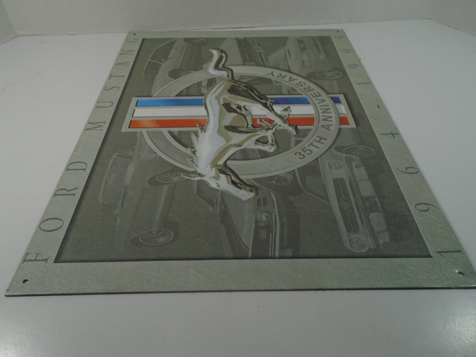2000 DESPERATE ENTERPRISE–FORD MUSTANG 35th ANNIVERSARY–METAL SIGN (16″ x 12″)