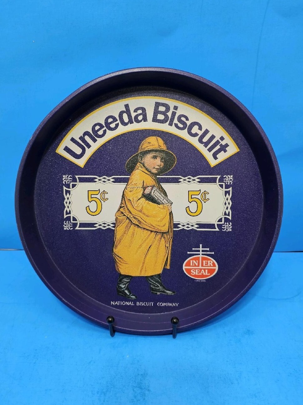 Uneeda Biscuit Serving Tray ~National Biscuit Company~ Advertising Retro Decor