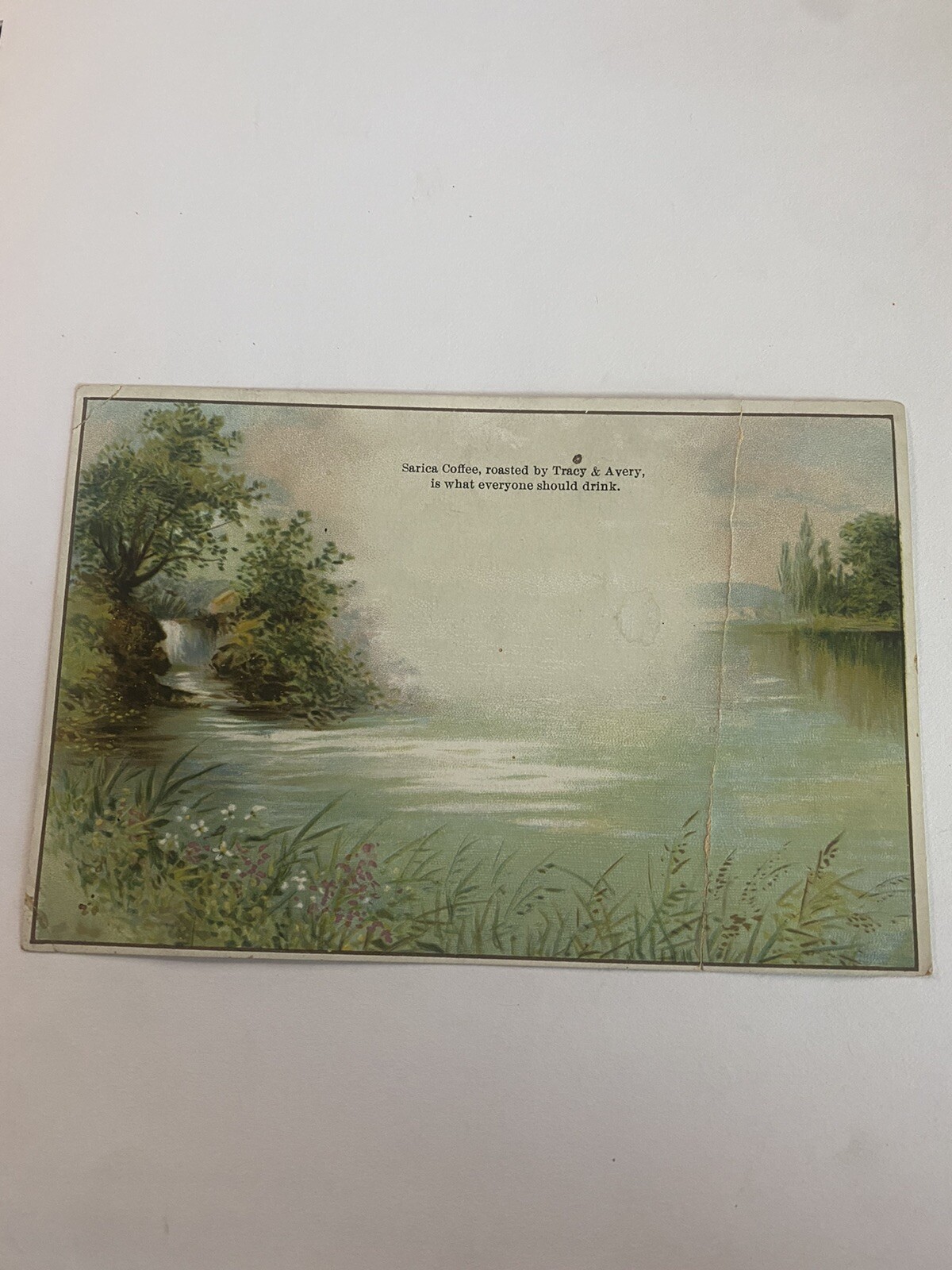 Vintage antique 1890’S SARICA COFFEE VICTORIAN TRADE CARD