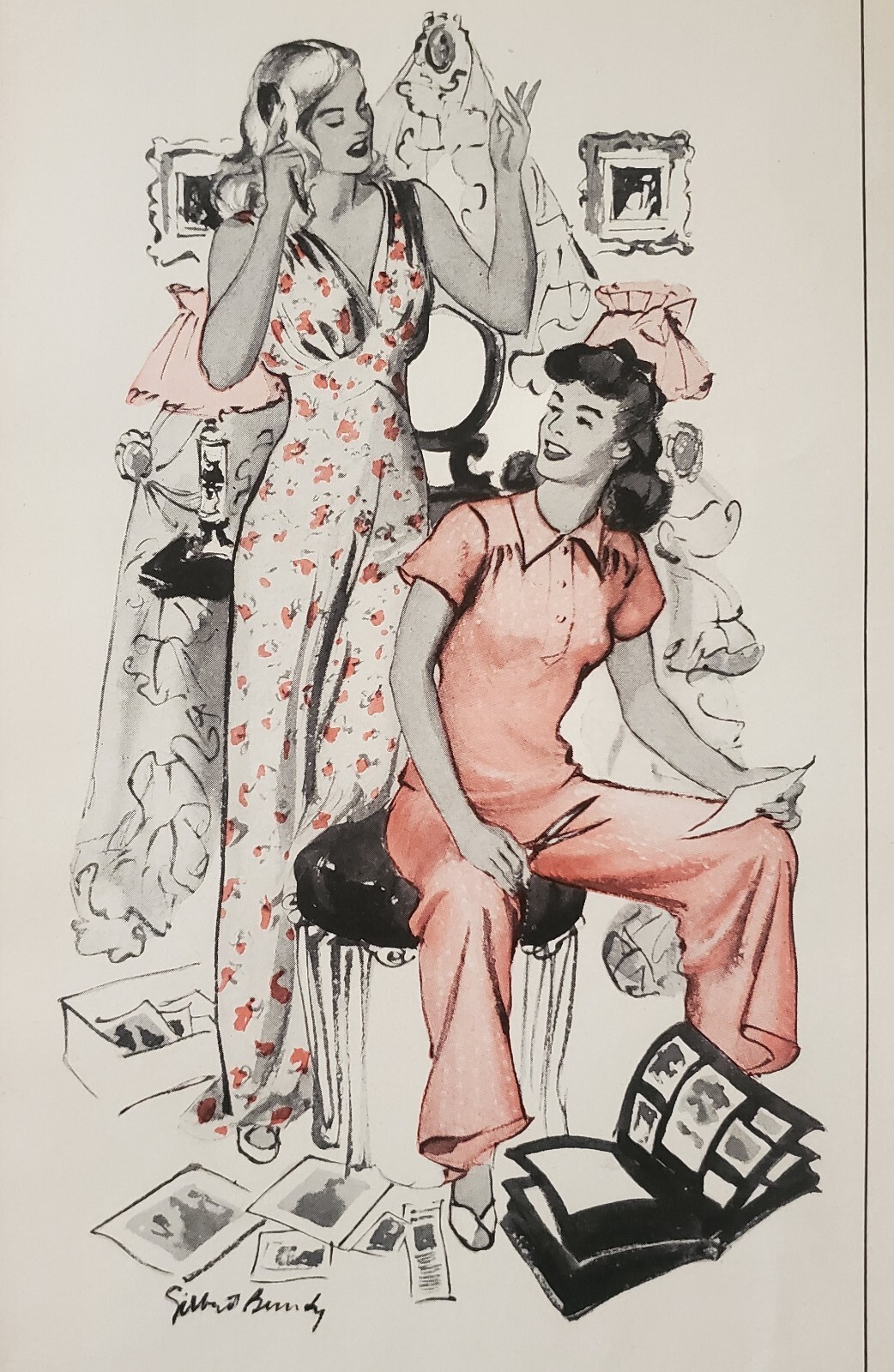 1942 Musingwear Womens Pajamas Nighties Sleepwear Dream Makers Vintage Print Ad
