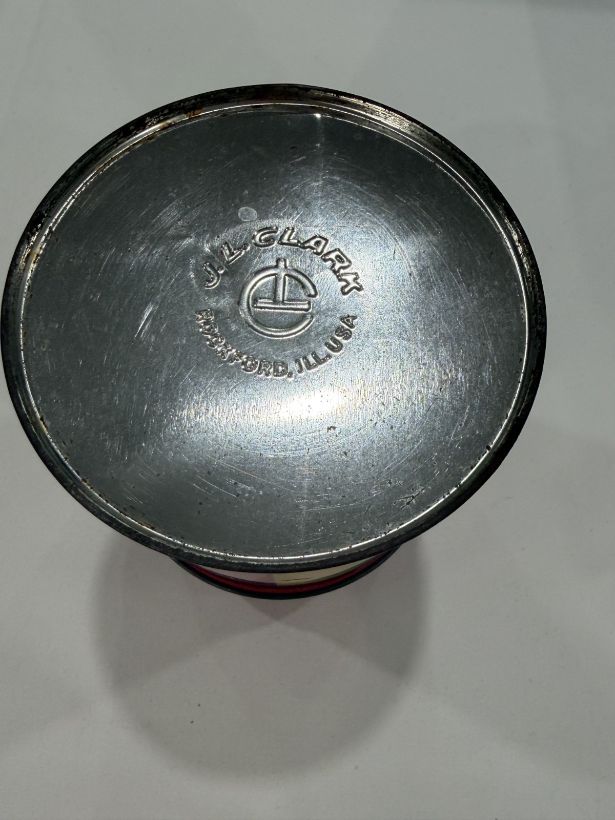 Vintage Lipton Brisk Tea Colourful Tea Tin wiht Button Top Lid by J.L. Clark USA