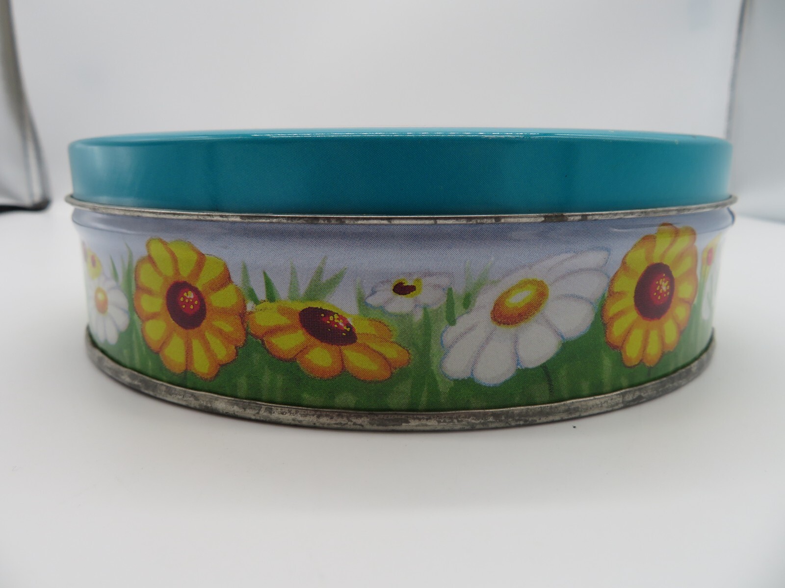 Vintage Valleybrook Farms Cute Children & Flower Candy Tin Box