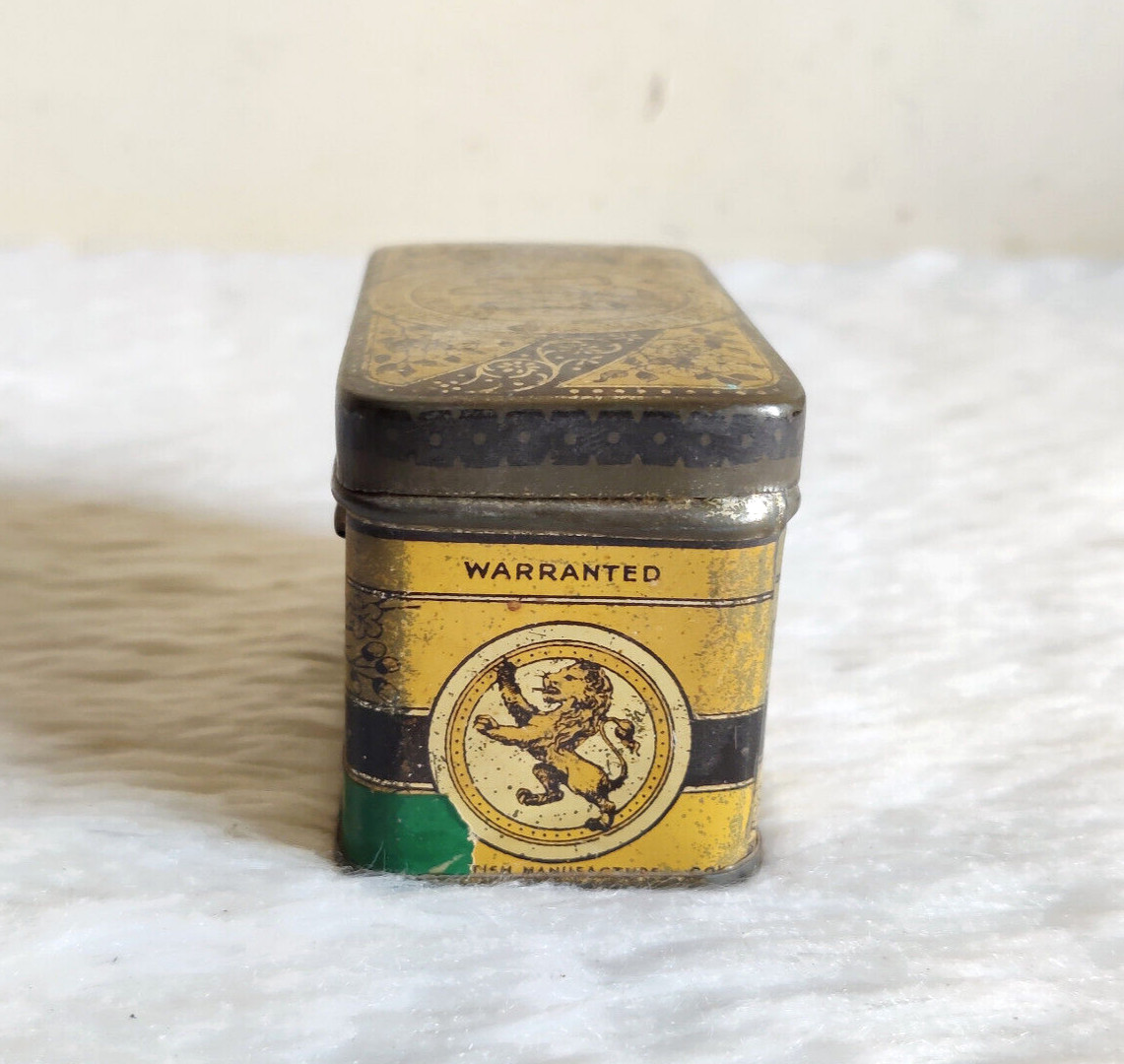 1940s Vintage Eadies Improved Ring Travellers Advertising Tin Box Scotland TI848