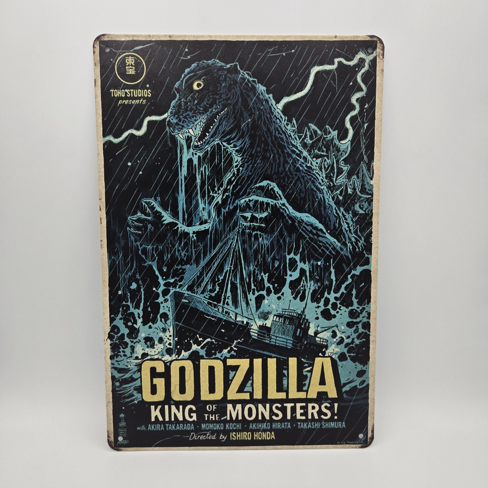 Godzilla Tin Sign