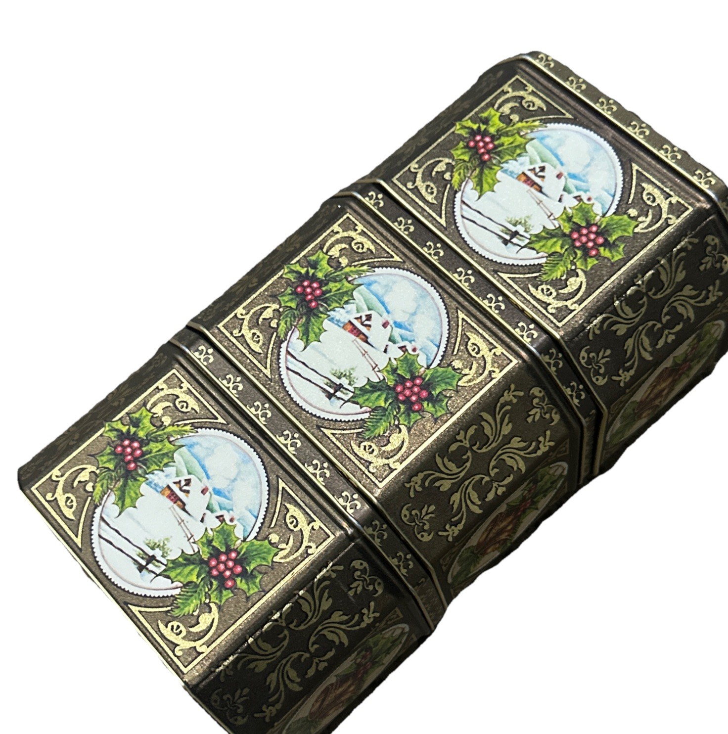 🎄🕊️ VINTAGE BRISTOL WARE CHRISTMAS TINS Set of 3 | Birds, Bells, Mistletoe