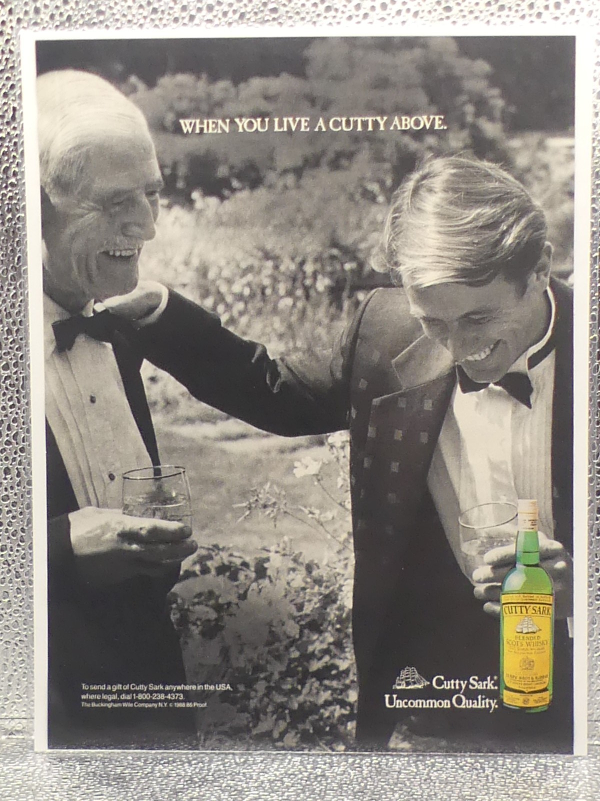 VTG Cutty Sark Blended Scot’s Whisky Spirits 1988 Print Advertising Full Page Ad