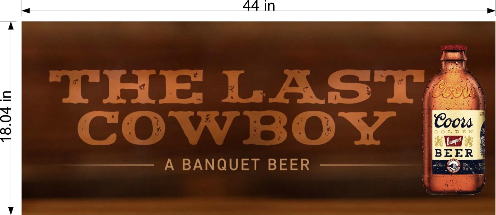 The last cowboy vinyl Coors banquet beer Banner shop mancave gift ideas