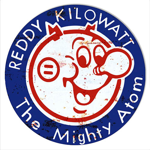 Reddy Kilowatt Vintage Metal Sign 4 Sizes To Choose From