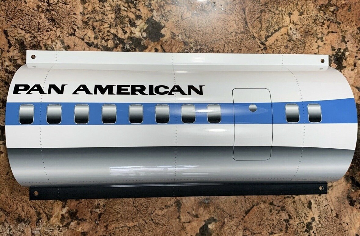 Pan American Airlines Boeing DC Mcdonnell Douglas Curved Side Airplane