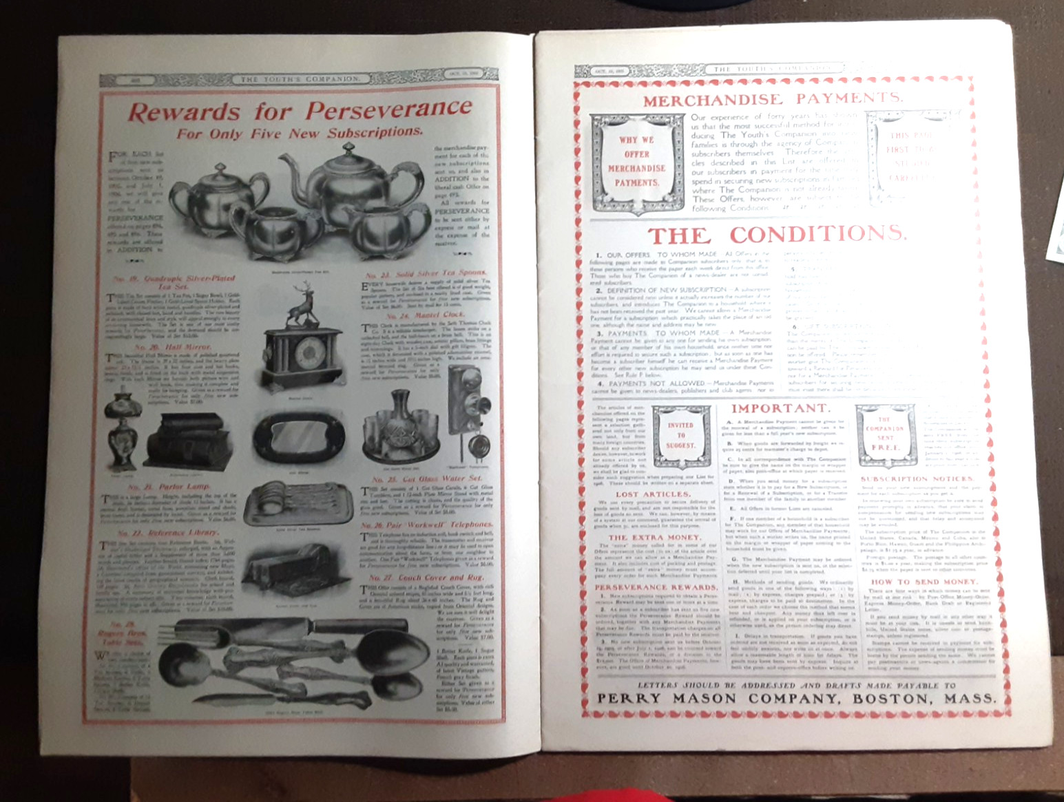 1905 YOUTH’S COMPANION Subscription CATALOG~Toys/Trains~ROSEBUD DOLL~Golfette