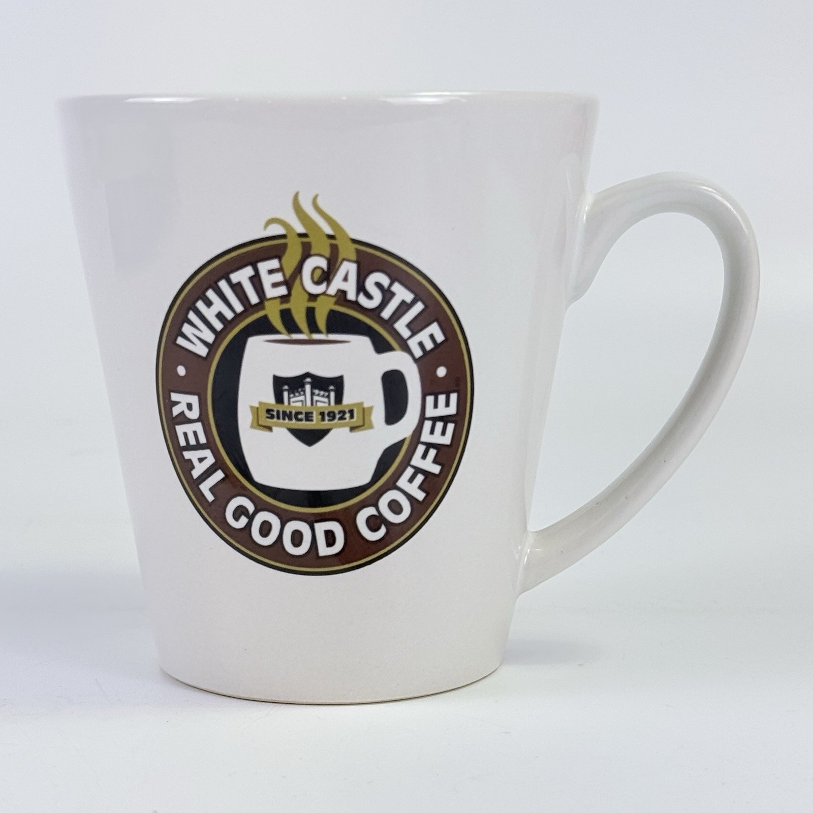 White Castle Coffee Mug 2001 Vintage Real Good Coffee You Crave Latte Cup 12oz