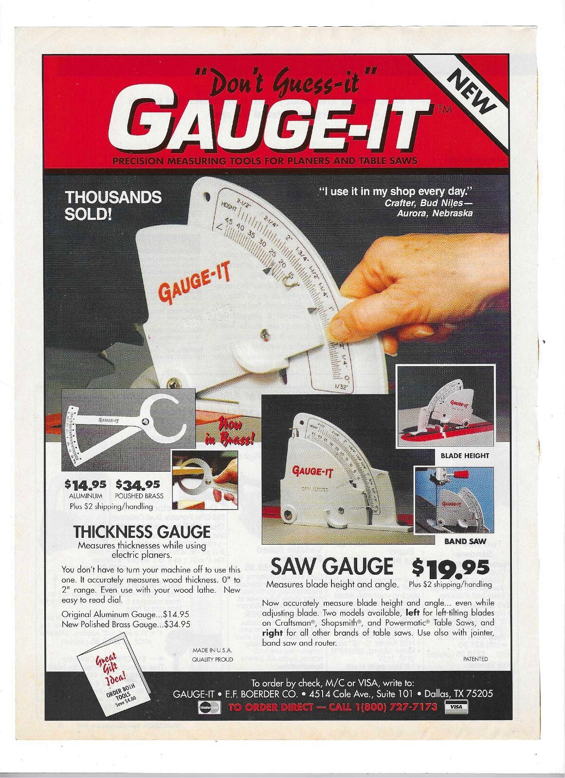 1993 Gauge-It by E.F. Boerder Company & Penn State Industries Vintage Print Ads
