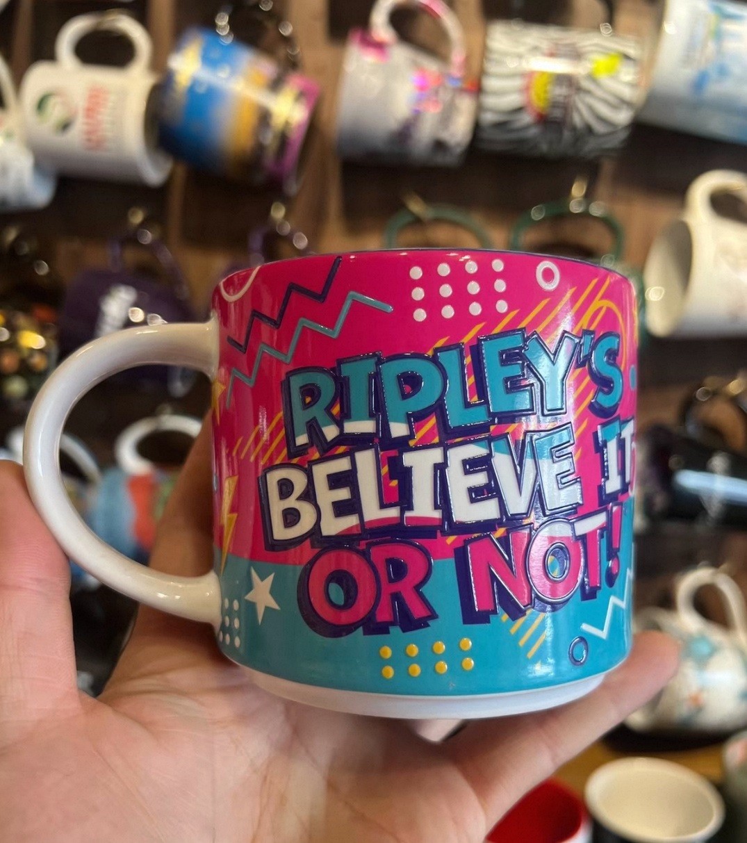 Creativity Ceramic Coffee Mug Retro Geometric Graffiti Street Art Tea Cup
