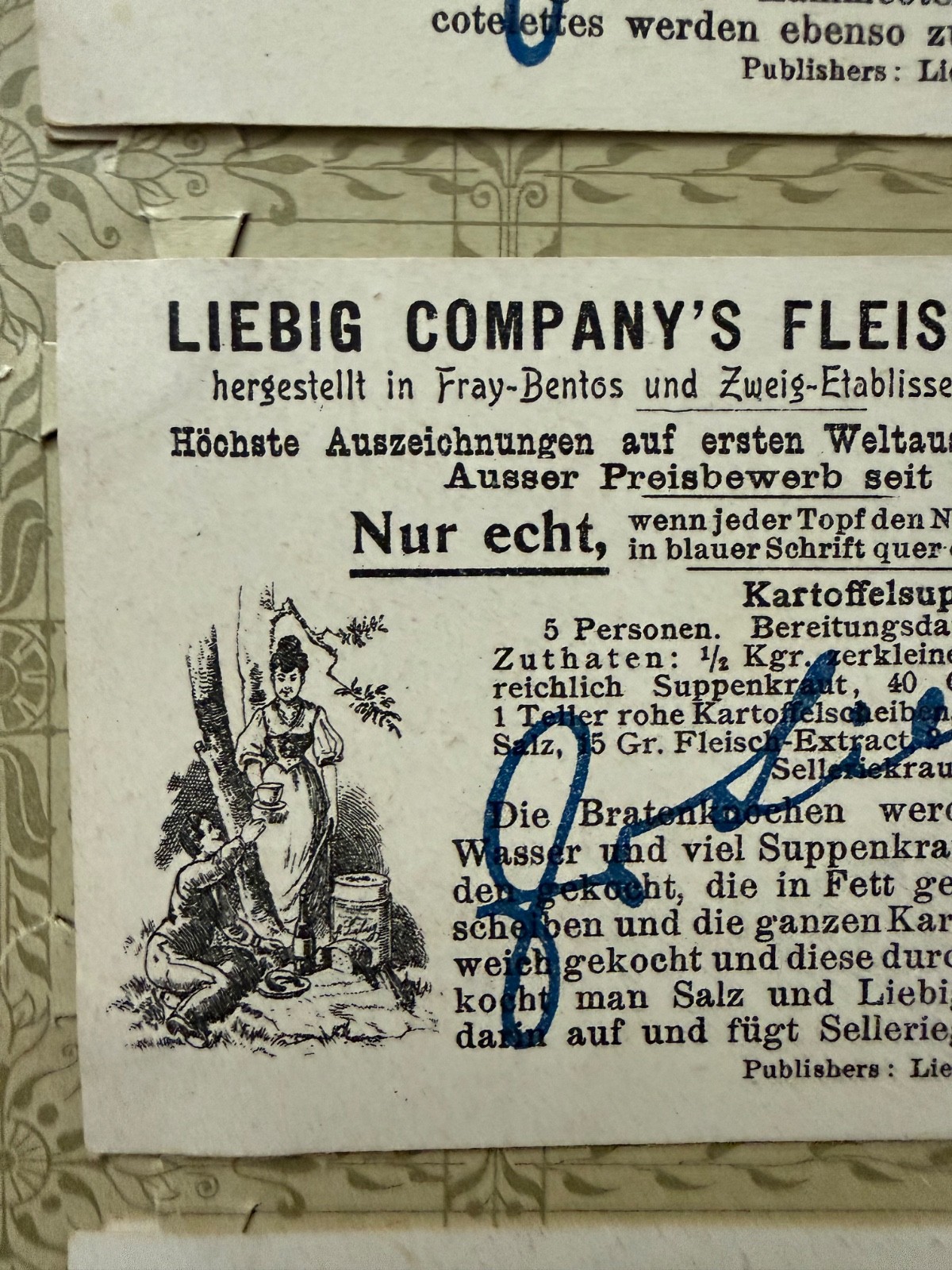 LIEBIG Fleisch-Extract TRADE CARDS Full Set Germany, Famous Rock Formation