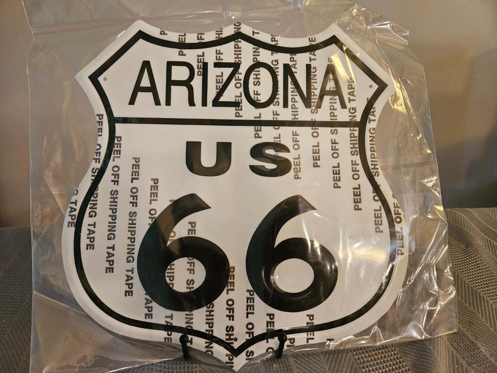 US Route 66 Arizona Tin Road Sign 11 x 11 Inch Reproduction NEW IN BAG