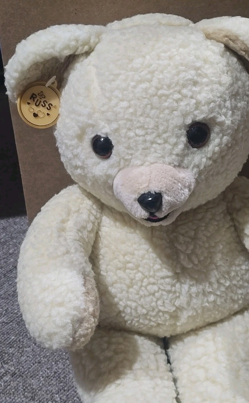 Vintage 1986 Snuggle Bear Plush Lever Brothers Fabric Softener Advertising