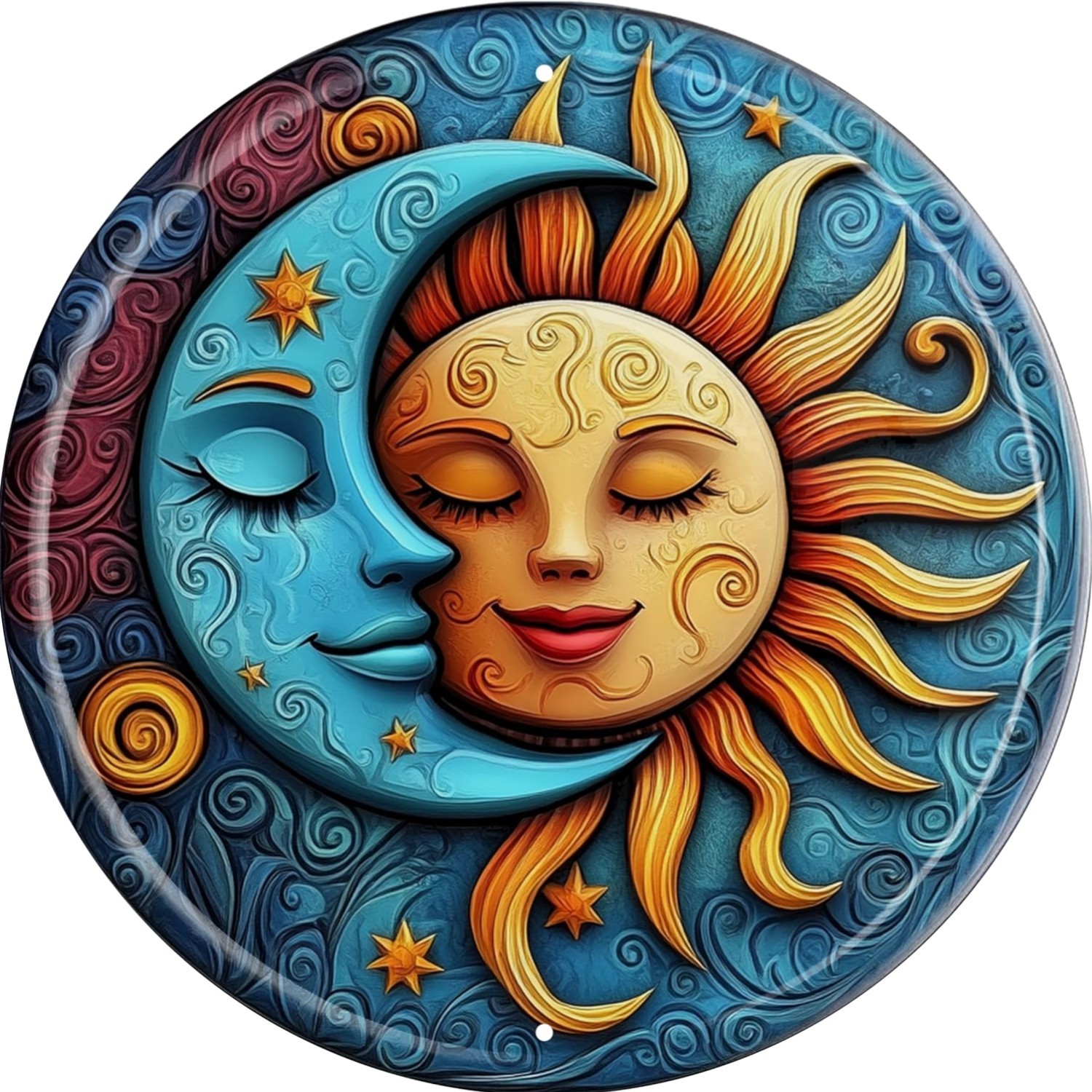 Vintage Metal Sign 8×8 Inch Round Tin Plaque Retro Decor Indoor Outdoor